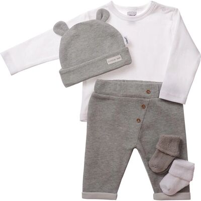 LILIPUT Baby Kleidungset - 68, grau, casual, Baumwolle LILIPUT Baby Kleidungset - 68, grau, casual, Baumwolle