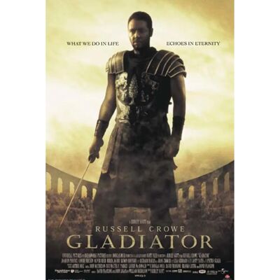 Russel Crowe Gladiator-affisch - 98x68,5cm Russel Crowe Gladiator-affisch - 98x68,5cm