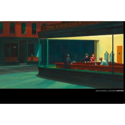 Plakat Edward Hopper Nighthawks - Krajobraz 61x91,5cm Plakat Edward Hopper Nighthawks - Krajobraz 61x91,5cm