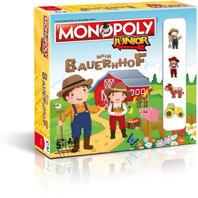 Winning Moves Monopoly Junior - La Ferme - Jeu de Société pour Enfants Winning Moves Monopoly Junior - La Ferme - Jeu de Société pour Enfants