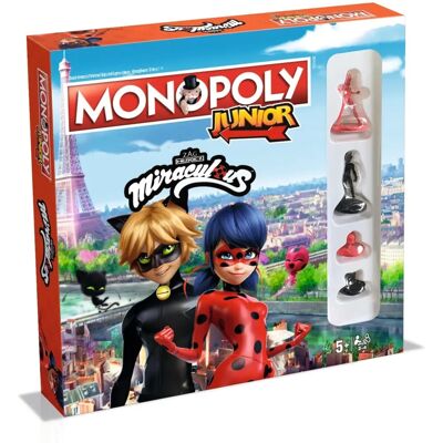 Winning Moves Monopoly Junior Miraculous - Juego de Mesa Winning Moves Monopoly Junior Miraculous - Juego de Mesa