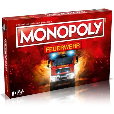 Winning Moves Monopoly Feuerwehr - Jeu de rôle de pompiers Winning Moves Monopoly Feuerwehr - Jeu de rôle de pompiers