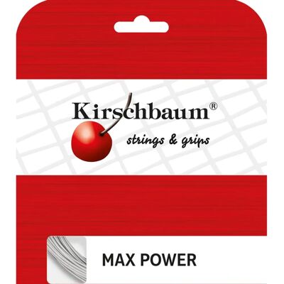 Kirschbaum Max Power - Ensemble de cordes 12m anthracite - Publicité Kirschbaum Max Power - Ensemble de cordes 12m anthracite - Publicité