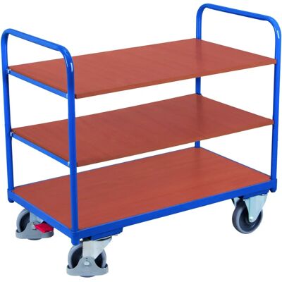 Chariot Étagère Variofit, bas avec 3 plateaux 1000x600mm - chariot - Publicité Chariot Étagère Variofit, bas avec 3 plateaux 1000x600mm - chariot - Publicité