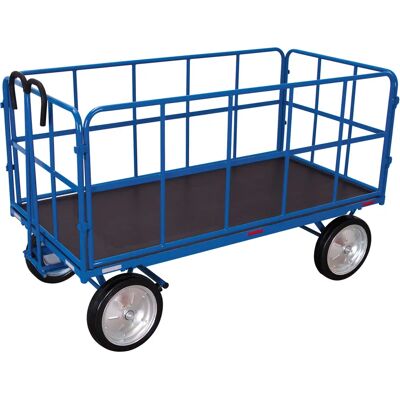Variofit - Handpritschenwagen - Bleu - Push cart - Publicité Variofit - Handpritschenwagen - Bleu - Push cart - Publicité
