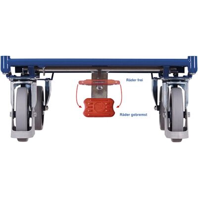 Variofit - SW-1310 - 500kg - 1305x805mm - Gumowe koła - Ręczna wózka Variofit - SW-1310 - 500kg - 1305x805mm - Gumowe koła - Ręczna wózka