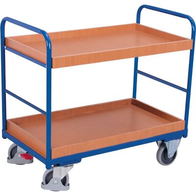 Chariot à étagères bas avec 2 surfaces - Variofit - Publicité Chariot à étagères bas avec 2 surfaces - Variofit - Publicité