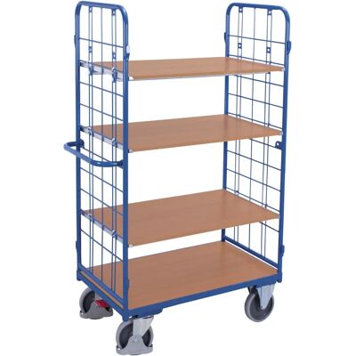Variofit Etagenwagen - 4 Etagen, vergittert, 850x500mm Variofit Etagenwagen - 4 Etagen, vergittert, 850x500mm