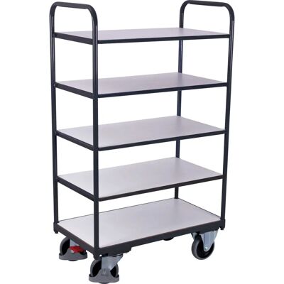 Variofit ESD Etagenwagen, hoch mit 5 Ladeflächen 850x500mm Variofit ESD Etagenwagen, hoch mit 5 Ladeflächen 850x500mm