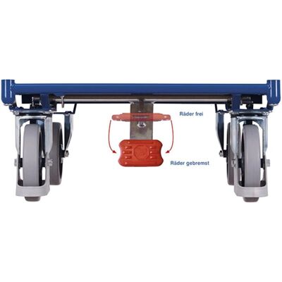 Variofit - 1045-500kg - Bleu - 5 niveaux - multi-deck trolley - Publicité Variofit - 1045-500kg - Bleu - 5 niveaux - multi-deck trolley - Publicité