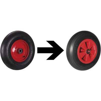 Variofit - Luftrad 400x100 - Rillenprofil - 300 kg - Air wheel Variofit - Luftrad 400x100 - Rillenprofil - 300 kg - Air wheel
