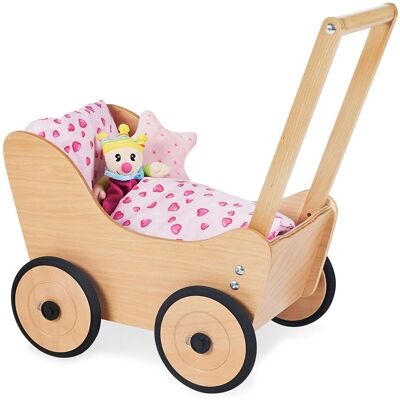 Pinolino Sarah Poppenwagen - Houten Speelgoed voor Kinderen Pinolino Sarah Poppenwagen - Houten Speelgoed voor Kinderen