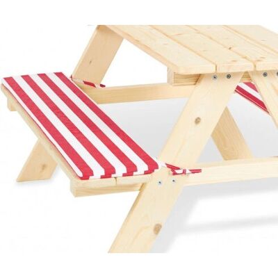Pinolino Kinderpicknicktafel - Nicki, Rood/Wit, 206040 Pinolino Kinderpicknicktafel - Nicki, Rood/Wit, 206040