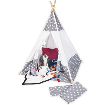Pinolino Jakara Tente de Jeu pour Enfants - Gris & Blanc - Tente pour Enfants - Publicité Pinolino Jakara Tente de Jeu pour Enfants - Gris & Blanc - Tente pour Enfants - Publicité