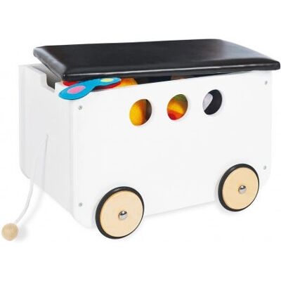 Pinolino Jim Coffre à Jouets avec Roues - Rangement Enfant - Publicité Pinolino Jim Coffre à Jouets avec Roues - Rangement Enfant - Publicité