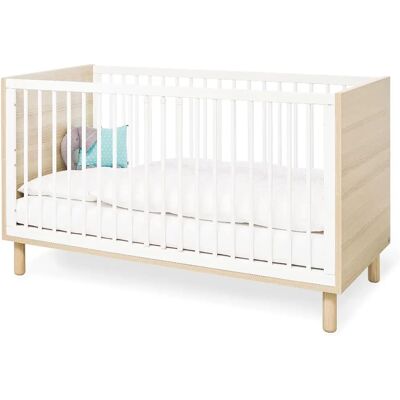 Pinolino Babybett Flow - Weiß, 140x70 cm, Höhenverstellbar, Umbaubar Pinolino Babybett Flow - Weiß, 140x70 cm, Höhenverstellbar, Umbaubar