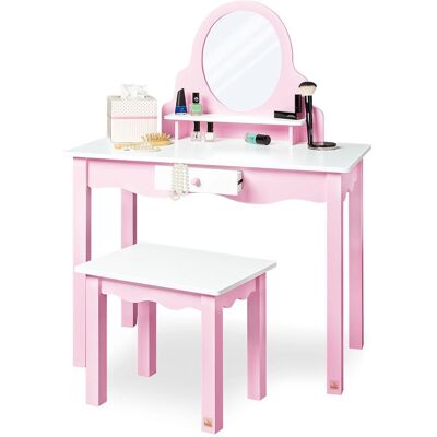 Pinolino Kinder-Schminktisch »Jasmin« in Rosa-Weiß mit Hocker Pinolino Kinder-Schminktisch »Jasmin« in Rosa-Weiß mit Hocker