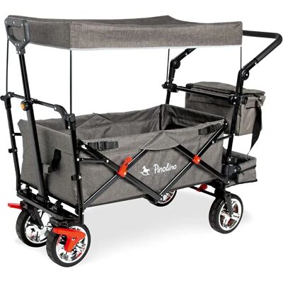 PINOLINO AddPlus Faltbarer Bollerwagen - Grau PINOLINO AddPlus Faltbarer Bollerwagen - Grau