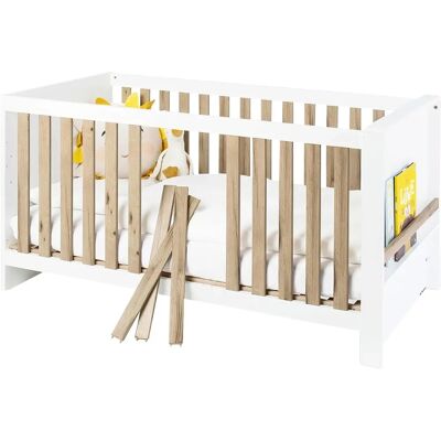 Pinolino Babybett Lova - höhenverstellbar, Bücherregal, umbaubar Pinolino Babybett Lova - höhenverstellbar, Bücherregal, umbaubar