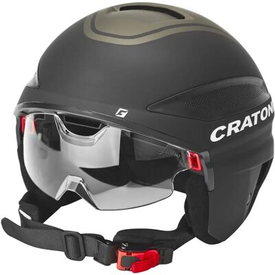 Casco de bicicleta Cratoni Vigor - Visor ajustable, 6 ventilaciones, ECE-R 22.05, negro mate Casco de bicicleta Cratoni Vigor - Visor ajustable, 6 ventilaciones, ECE-R 22.05, negro mate