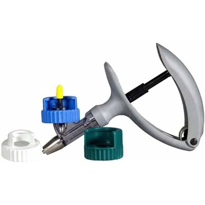 Siringa Eco-Matic 5ml - Argento - Strumento veterinario preciso Siringa Eco-Matic 5ml - Argento - Strumento veterinario preciso