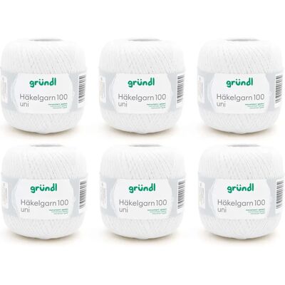 Fil coton mercerisé blanc Gründl - 566m - Crochet & Tricot - Décoration & Loisirs créatifs Fil coton mercerisé blanc Gründl - 566m - Crochet & Tricot - Décoration & Loisirs créatifs