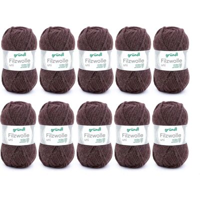 Laine à feutrer Gründl - 50g/50m, Multicolore, Certifiée Eco-Tex Laine à feutrer Gründl - 50g/50m, Multicolore, Certifiée Eco-Tex