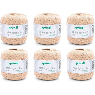 Gründl Cotton Yarn - Mercerized, Sand - Crochet & Knitting - 566m Gründl Cotton Yarn - Mercerized, Sand - Crochet & Knitting - 566m
