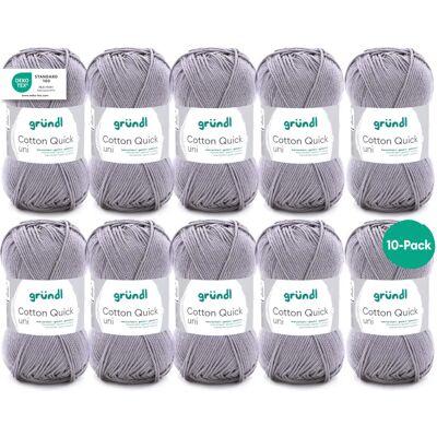 Gründl Cotton Quick Uni - Fil de coton multicolore pour tricot et crochet - Fil - Publicité Gründl Cotton Quick Uni - Fil de coton multicolore pour tricot et crochet - Fil - Publicité