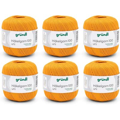 Gründl Orange Crochet Yarn - Cotton - 100g Gründl Orange Crochet Yarn - Cotton - 100g
