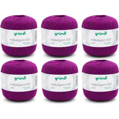 Fil de coton Purpurová de Gründl - Crochet & Tricot Artistique Fil de coton Purpurová de Gründl - Crochet & Tricot Artistique