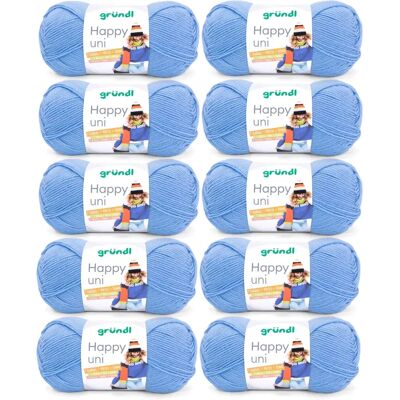 Gründl Happy uni - Knitting yarn - 250 m/100 g Gründl Happy uni - Knitting yarn - 250 m/100 g