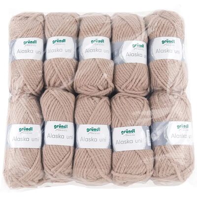 Gründl Alaska uni - Wool blend yarn for knitting & crochet Gründl Alaska uni - Wool blend yarn for knitting & crochet