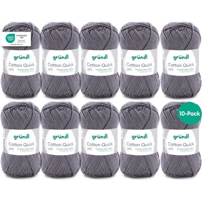 Fio Cotton Quick Uni multicolor da Gründl - Tricô e crochê - 50g Fio Cotton Quick Uni multicolor da Gründl - Tricô e crochê - 50g