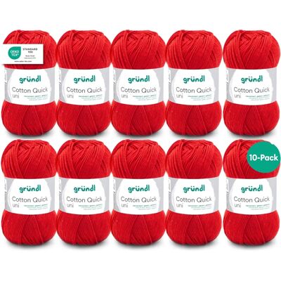 Gründl Cotton Quick Uni Garen - 100% Katoen - Zacht & Duurzaam Gründl Cotton Quick Uni Garen - 100% Katoen - Zacht & Duurzaam