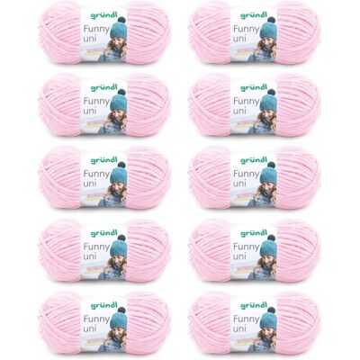 Fil Funny uni Gründl - Laine Douce et Veloutée pour Décoration, Vêtements & Jouets Fil Funny uni Gründl - Laine Douce et Veloutée pour Décoration, Vêtements & Jouets