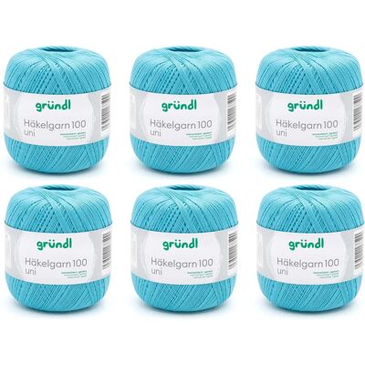 Fil de crochet Gründl Samoa-Plus - Coton, Turquoise - Tricot et DIY - Publicité Fil de crochet Gründl Samoa-Plus - Coton, Turquoise - Tricot et DIY - Publicité