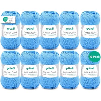 Gründl Cotton Quick Uni Light Blue - Yarn Gründl Cotton Quick Uni Light Blue - Yarn