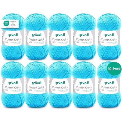 Gründl Cotton Quick Uni Yarn - Soft, OEKO-TEX Certified Gründl Cotton Quick Uni Yarn - Soft, OEKO-TEX Certified