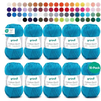 Gründl Cotton Quick Uni Petrolej Yarn - Knitting & Crochet - Cotton Gründl Cotton Quick Uni Petrolej Yarn - Knitting & Crochet - Cotton