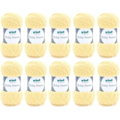 Grundl - 4861-02 Baby Dream/ljusgul - 136 m - bomullsgarn Grundl - 4861-02 Baby Dream/ljusgul - 136 m - bomullsgarn