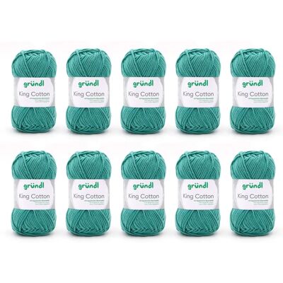 Fil Grundl King Cotton - Doux, Coloré, Résistant - Fil Fil Grundl King Cotton - Doux, Coloré, Résistant - Fil