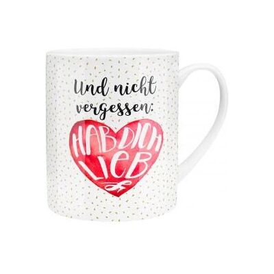 Sheepworld Nicht Vergessen: Hab Dich Lieb Tasse Schwarz, Rot, Weiß - Tasse Sheepworld Nicht Vergessen: Hab Dich Lieb Tasse Schwarz, Rot, Weiß - Tasse