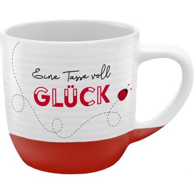 Tazza motivo rigato 'Felicità' - Tazza Tazza motivo rigato 'Felicità' - Tazza