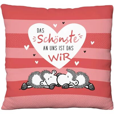 Modello Sheepworld - Cuscino di Peluche con Motivo Carino - Regalo di San Valentino Modello Sheepworld - Cuscino di Peluche con Motivo Carino - Regalo di San Valentino