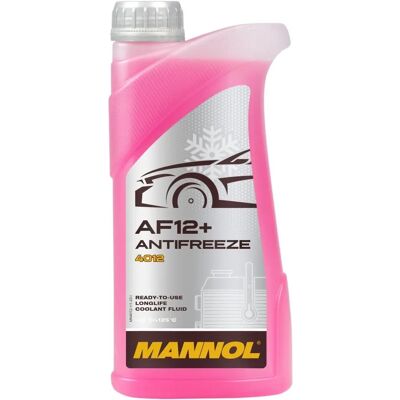MANNOL - Czerwony Antifreeze AF12+ -40°C Długotrwały - Płyn chłodniczy MANNOL - Czerwony Antifreeze AF12+ -40°C Długotrwały - Płyn chłodniczy