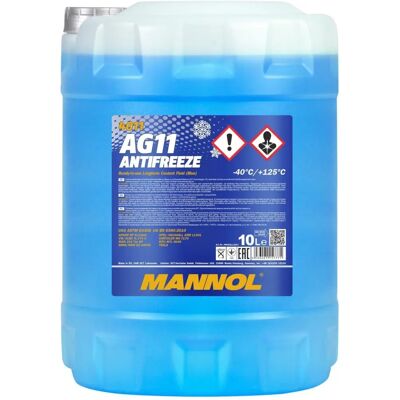 MANNOL 10L AG11 Niebieski Antyfreez -40°C Płyn Chłodniczy MANNOL 10L AG11 Niebieski Antyfreez -40°C Płyn Chłodniczy