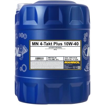 MANNOL 20L 4-Τάξης Plus Λάδι Κινητήρα - Λάδι Κινητήρα MANNOL 20L 4-Τάξης Plus Λάδι Κινητήρα - Λάδι Κινητήρα