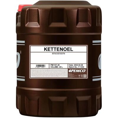 Pemco Chain Oil - ISO 100 - High Adhesion - Suitable for Chainsaws - 20L Pemco Chain Oil - ISO 100 - High Adhesion - Suitable for Chainsaws - 20L