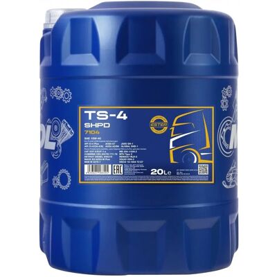 MANNOL MN7104-20 20L Μηχανέλαιο 15W-40 - Βαρύ Φορτίο MANNOL MN7104-20 20L Μηχανέλαιο 15W-40 - Βαρύ Φορτίο